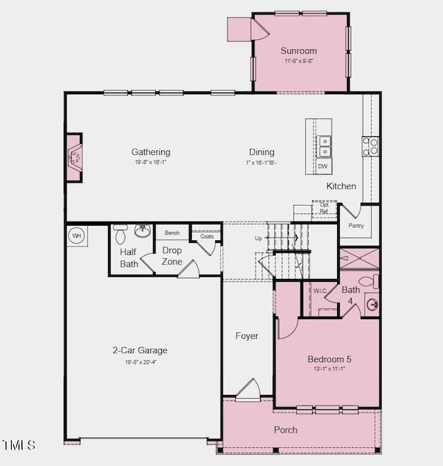 657 Sun Meadow Dr, Wake Forest, NC 27587 - room layout