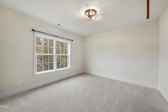 view of carpeted empty room