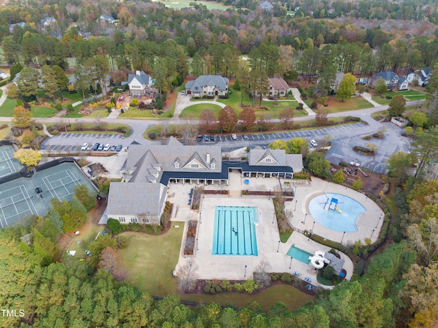 birds eye view of property