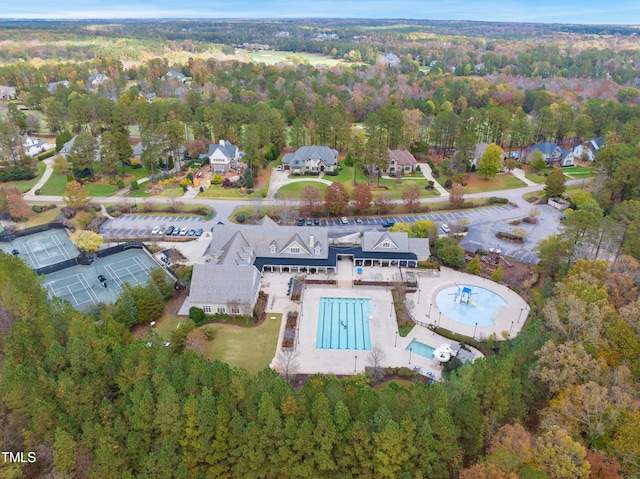 birds eye view of property