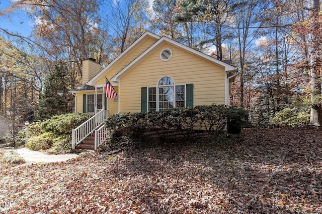 view of front of home