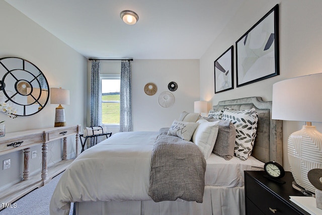 bedroom featuring carpet flooring