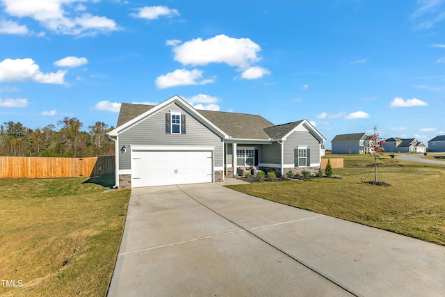 view of front of house with a front yard