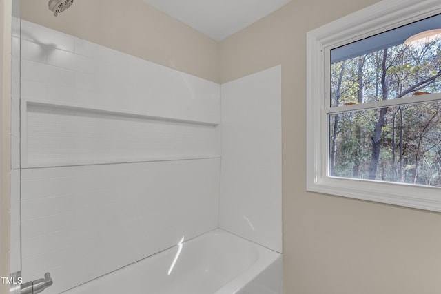 1518 Parks Village Rd, Zebulon, NC 27597 - bathroom featuring shower / bath combination and plenty of natural light
