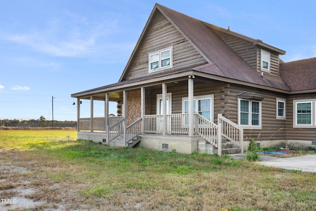 view of front facade with a porch