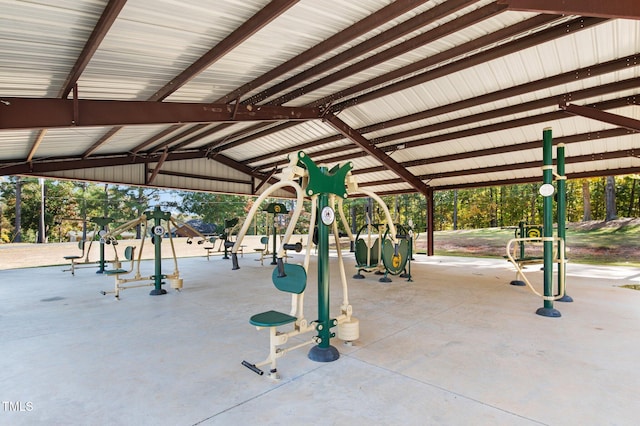 view of property's community featuring a playground