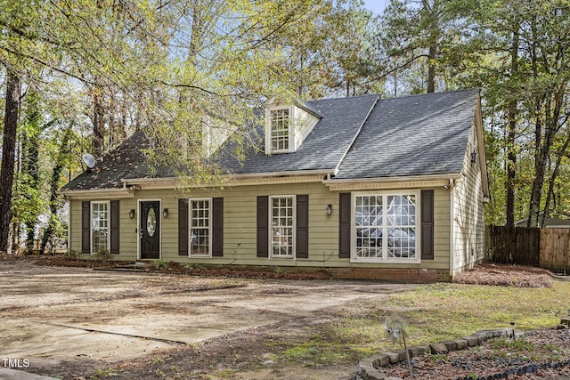 view of cape cod house