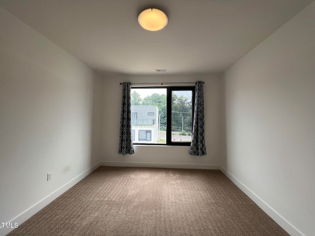 view of carpeted empty room