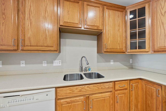 kitchen with dishwasher and sink