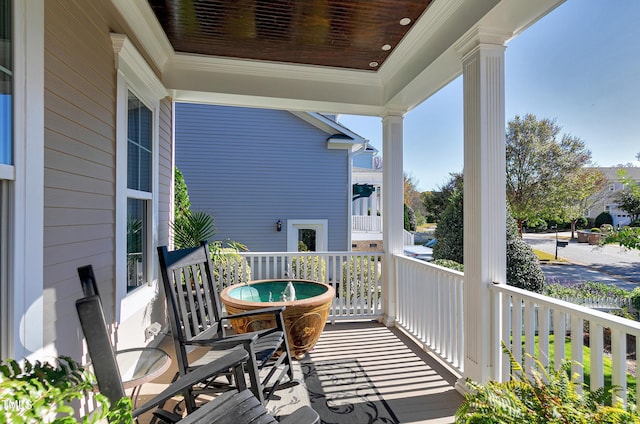 view of balcony