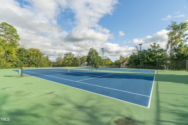 view of sport court