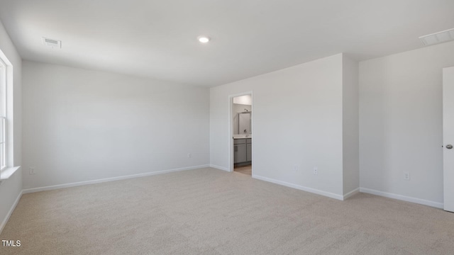 view of carpeted empty room