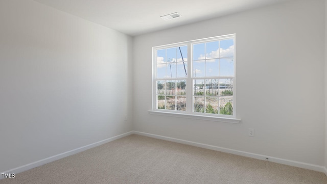 carpeted spare room with a healthy amount of sunlight