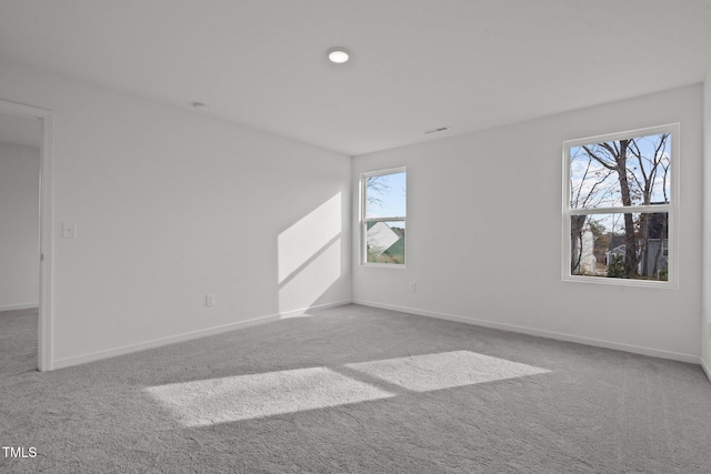 carpeted empty room featuring a healthy amount of sunlight