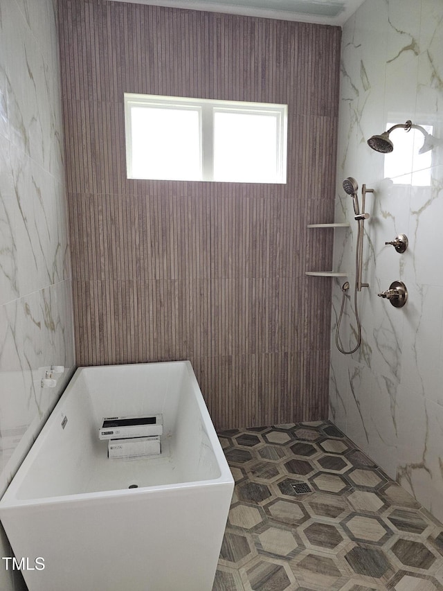 15 Independence Dr, Smithfield, NC 27577 - full bathroom featuring a freestanding bath and a shower