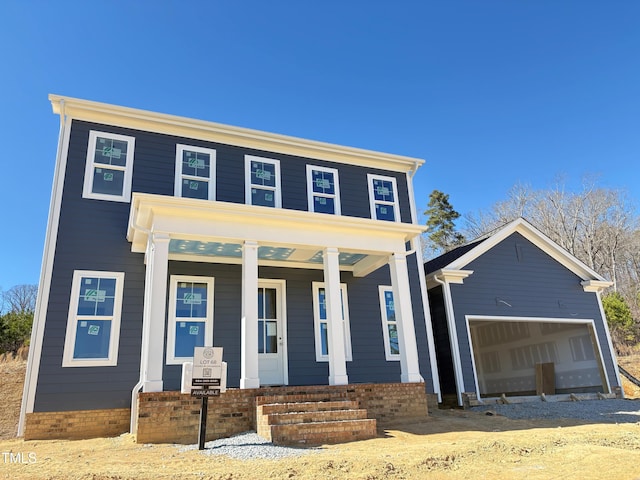 view of front of home featuring a porch