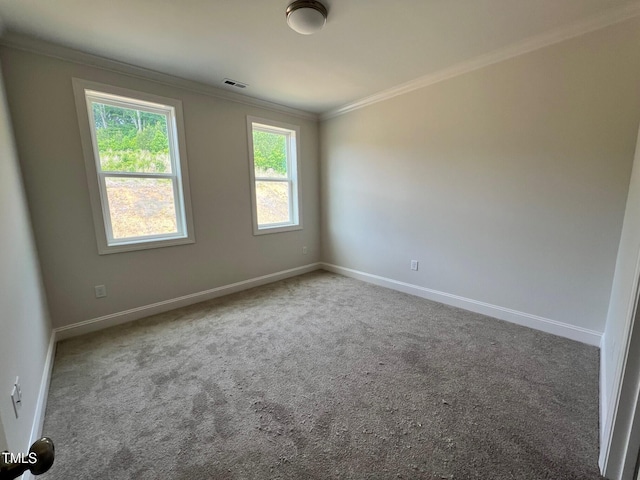 6044 Scalybark Rd, Durham, NC 27712 - empty room featuring crown molding, carpet floors, and baseboards