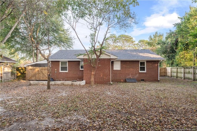 view of rear view of house