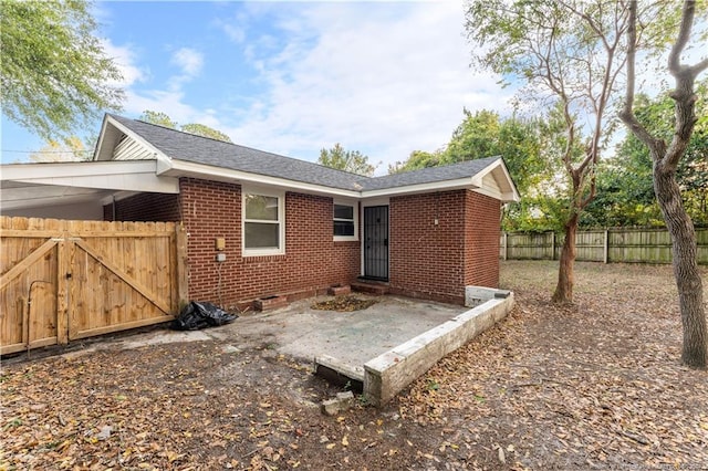 view of rear view of property