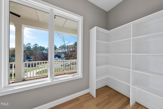 interior space featuring hardwood / wood-style flooring