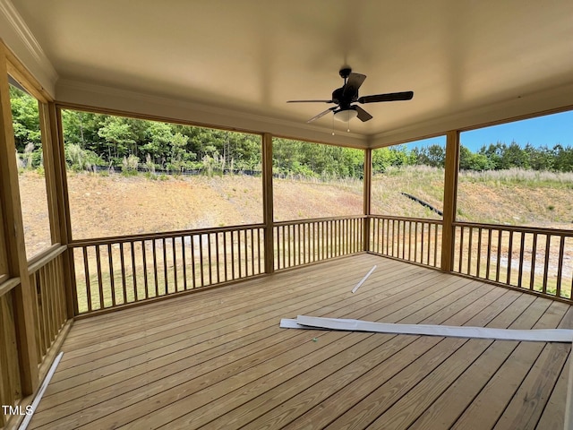 6040 Scalybark Rd, Durham, NC 27712 - wooden deck featuring ceiling fan