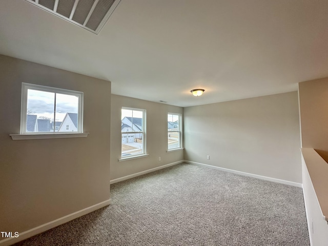 view of carpeted empty room