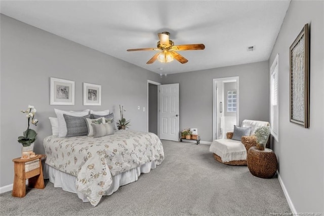 310 Interchange Dr, Fayetteville, NC 28311 - bedroom featuring ceiling fan and carpet floors