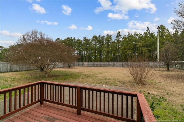 310 Interchange Dr, Fayetteville, NC 28311 - wooden deck featuring a yard