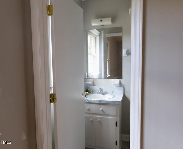 bathroom with vanity