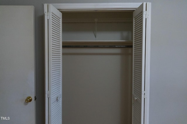 view of closet