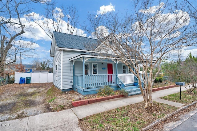 bungalow-style house with a porch