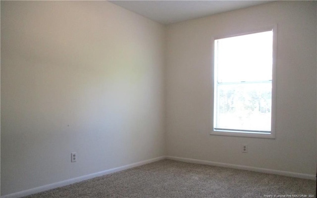 view of carpeted empty room