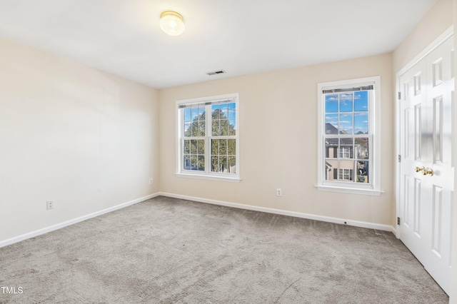 view of carpeted empty room