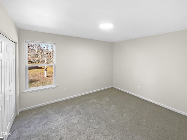 unfurnished room with carpet