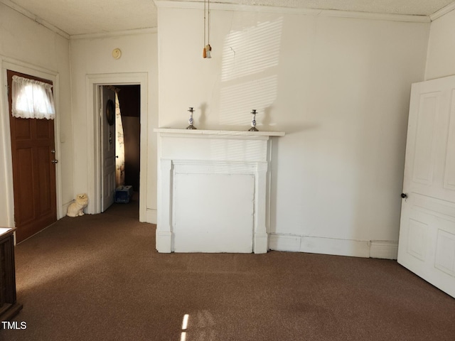 interior space featuring a textured ceiling