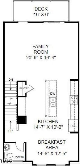 1510 Village Hall Ln Lot 44, Wake Forest, NC 27587 - property floor plan
