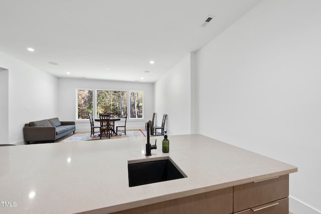 kitchen featuring sink