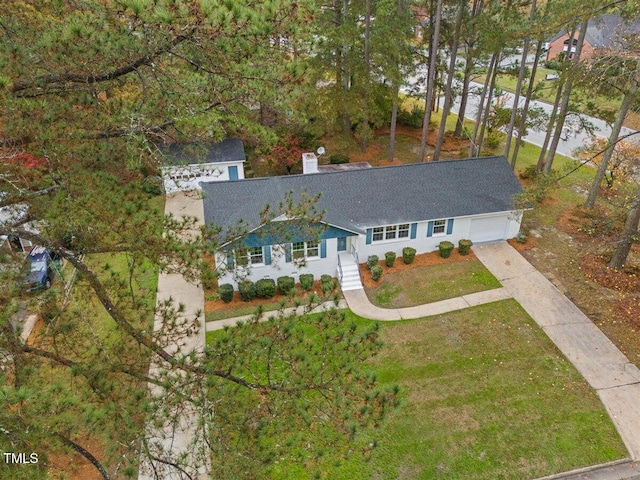 birds eye view of property