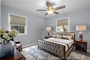 bedroom with ceiling fan