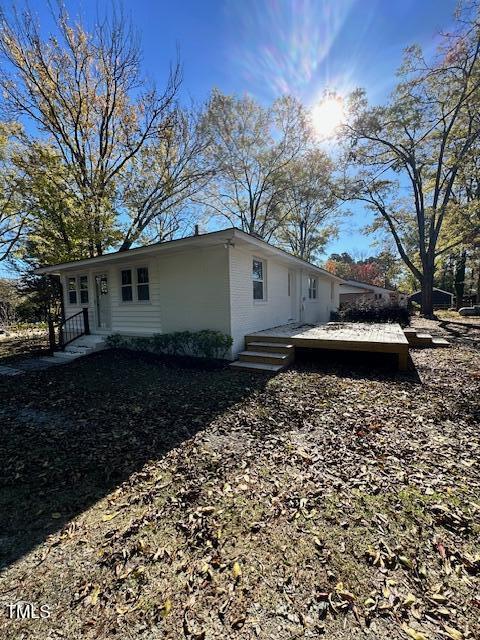 445 N Dunn St, Angier, NC 27501 - view of rear view of house