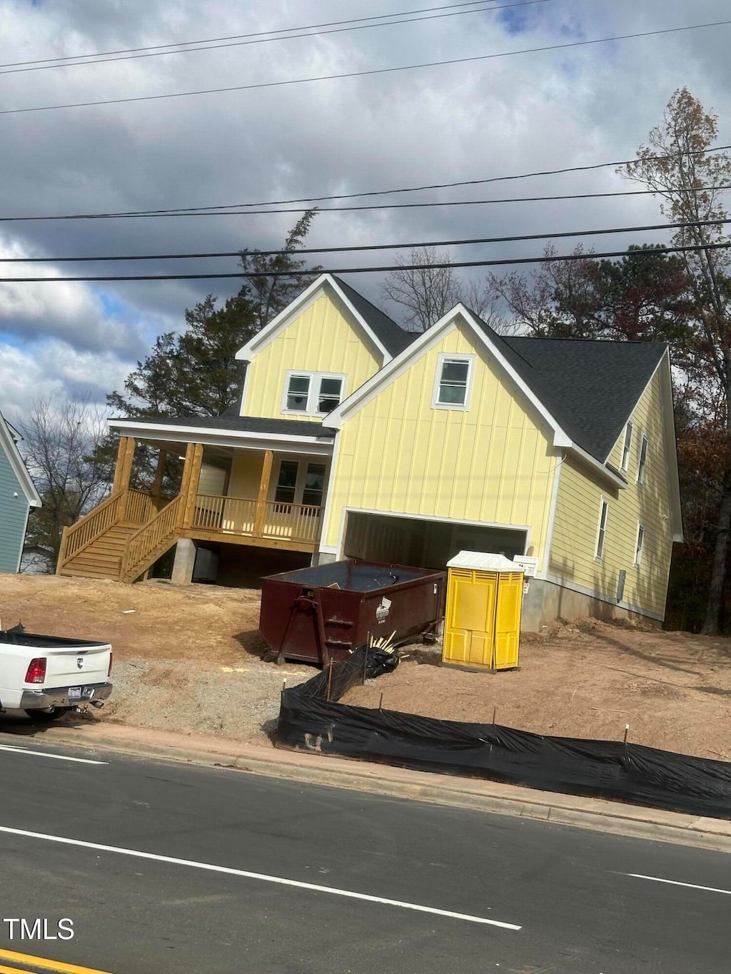 view of front of home with a porch