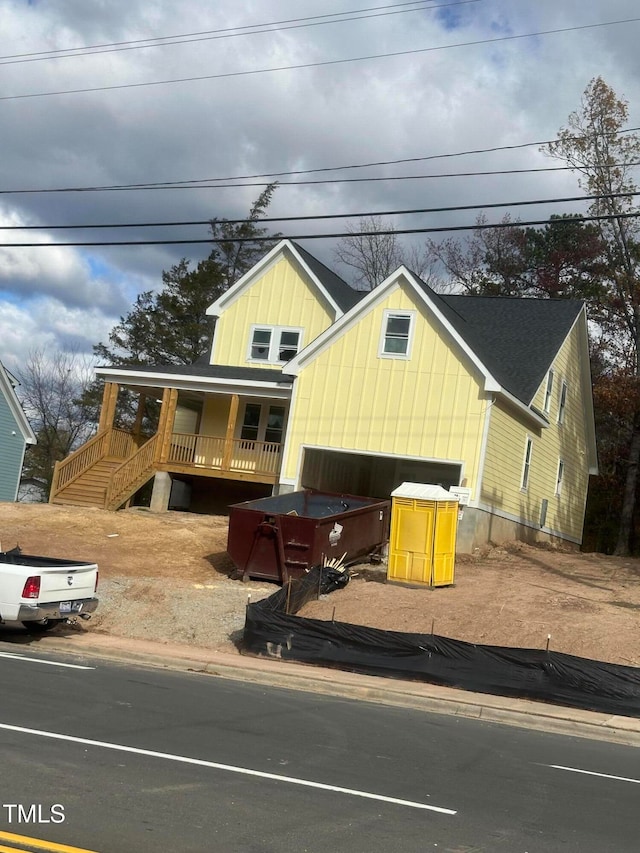 view of front of home with a porch