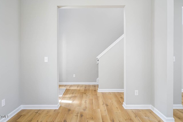 interior space featuring hardwood / wood-style floors