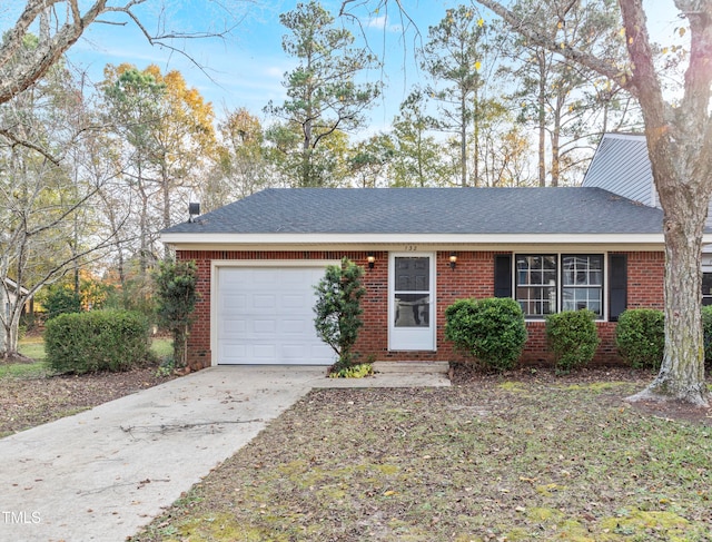 ranch-style house with a garage