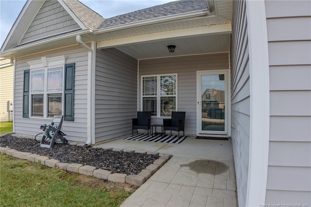 entrance to property with a porch