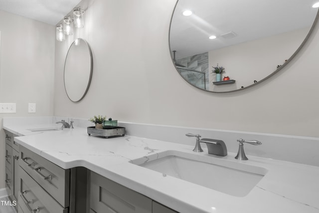 bathroom featuring vanity