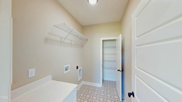 1407 Stoney Creek Church Rd, Goldsboro, NC 27534 - laundry area featuring washer hookup and baseboards