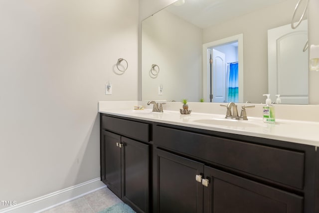 bathroom with vanity