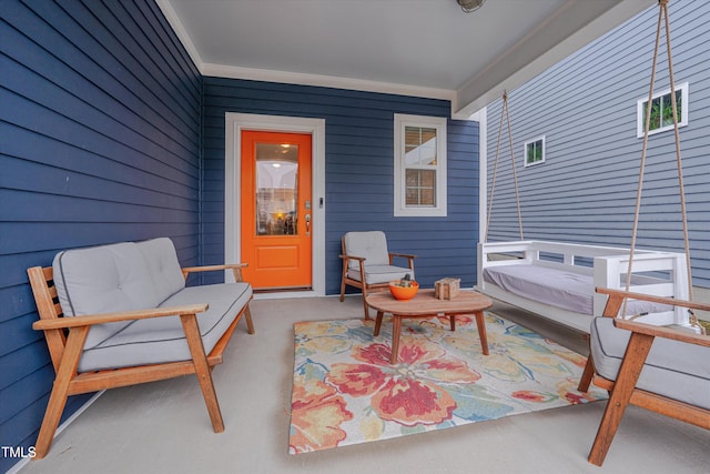 view of patio / terrace featuring covered porch