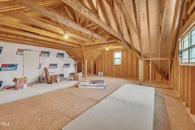 attic with a healthy amount of sunlight